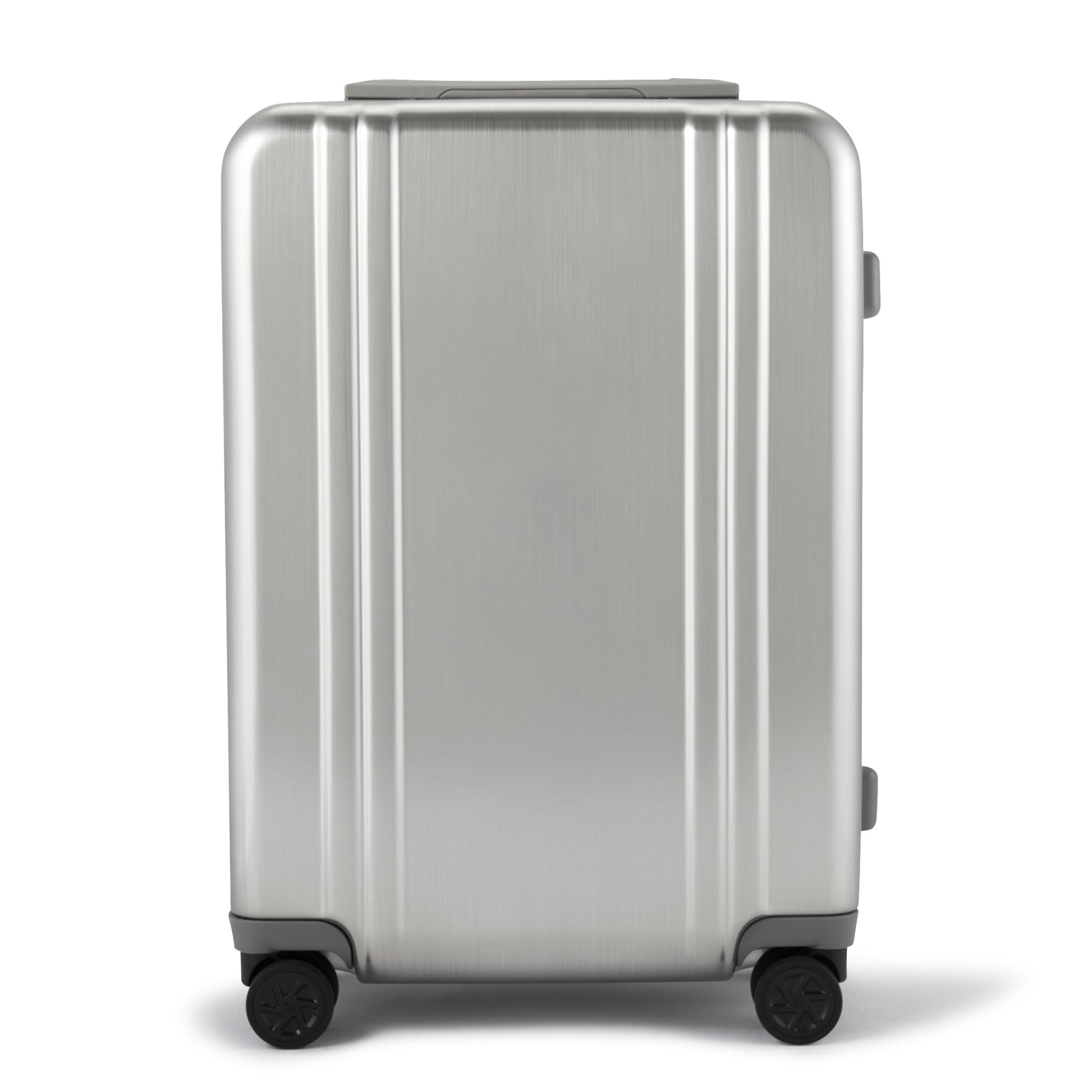 SILVER - Classic Aluminum 4.0 Carry-on Brushed Silver - Front View