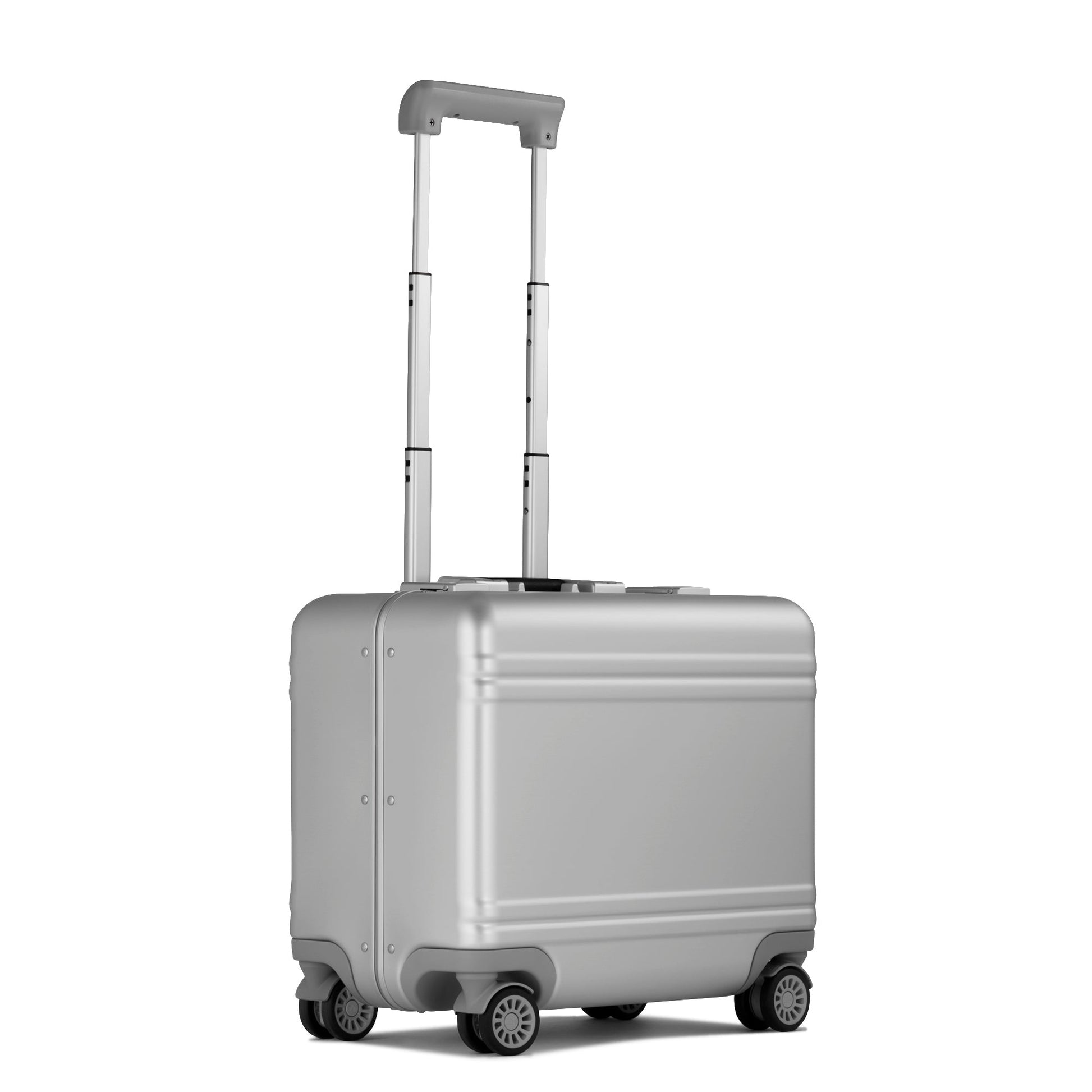 SILVER - Business Carry-on Case Telescopic handle extended