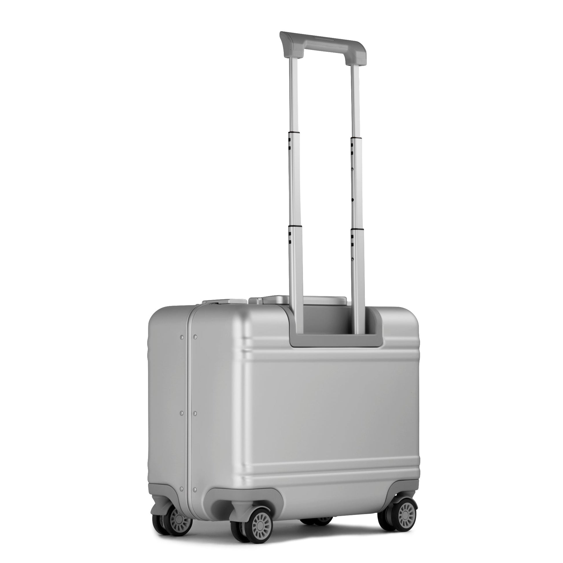 SILVER - Business Carry-on Case Back View