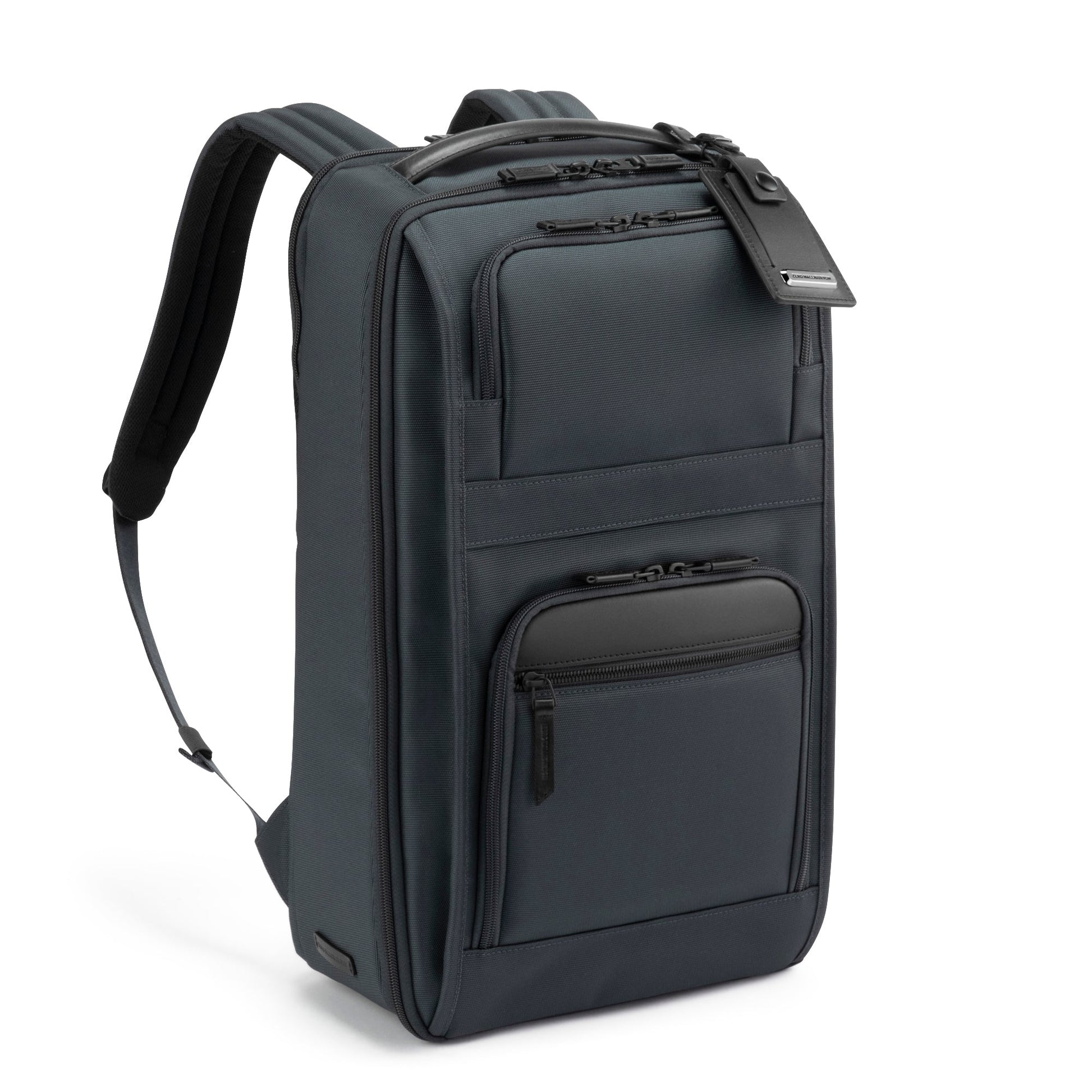 BLUE GRAY - ZEST2 Blue Gray Backpack Front and Side View