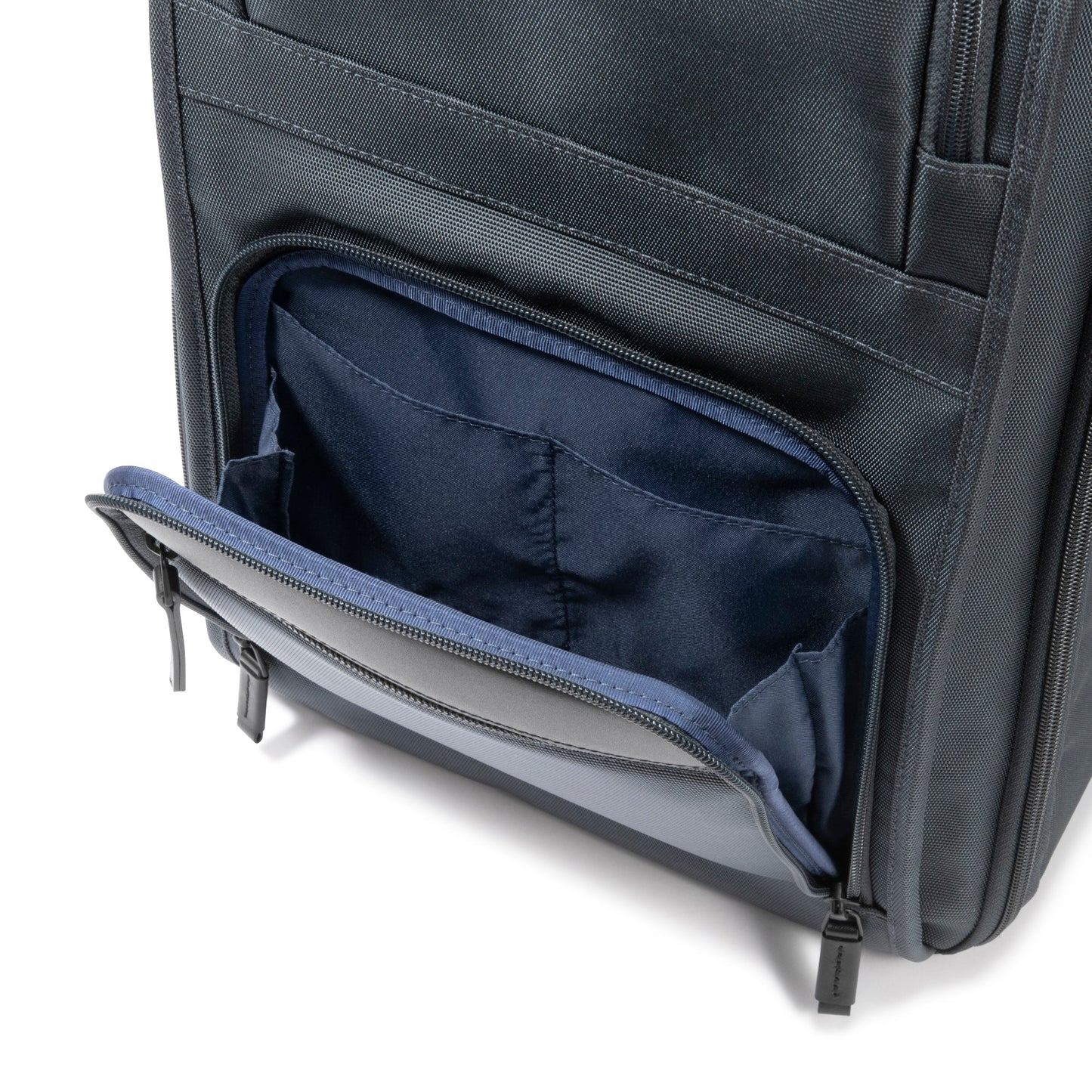 BLUE GRAY - ZEST2 Blue Gray Backpack Small Front Zippered Pocket