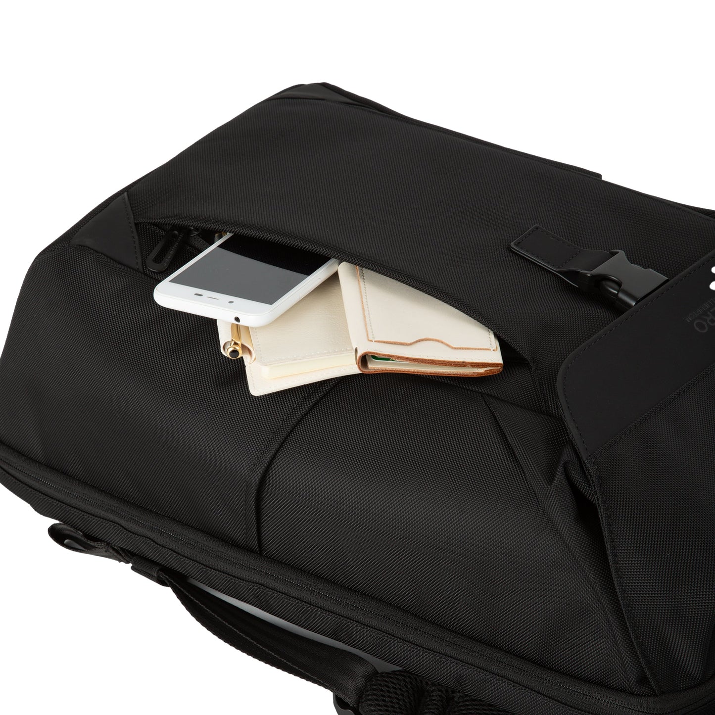 BLACK - Dayton Backpack 81572-01 Front Pocket