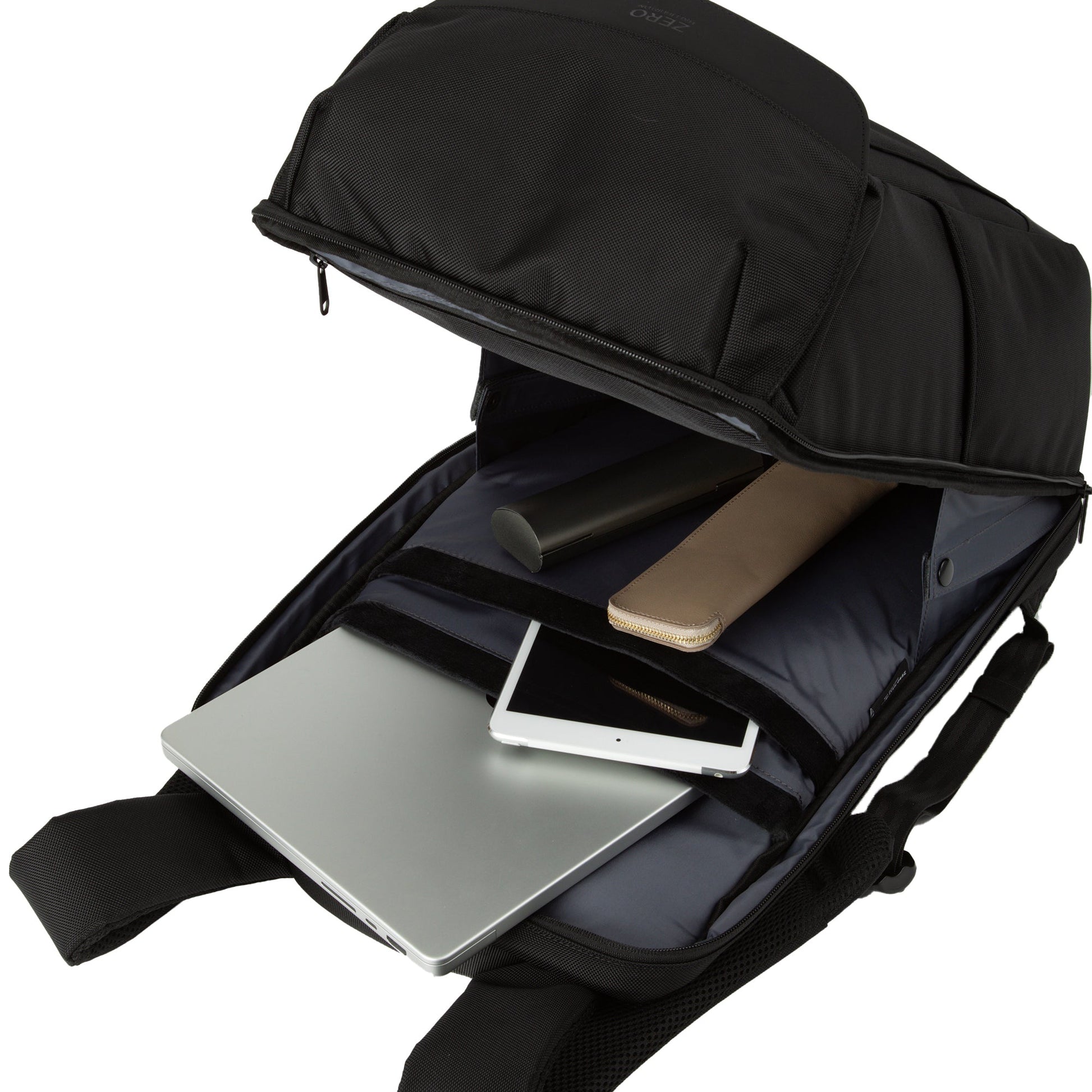 BLACK - Dayton Backpack 81572-01 with laptop and tablet