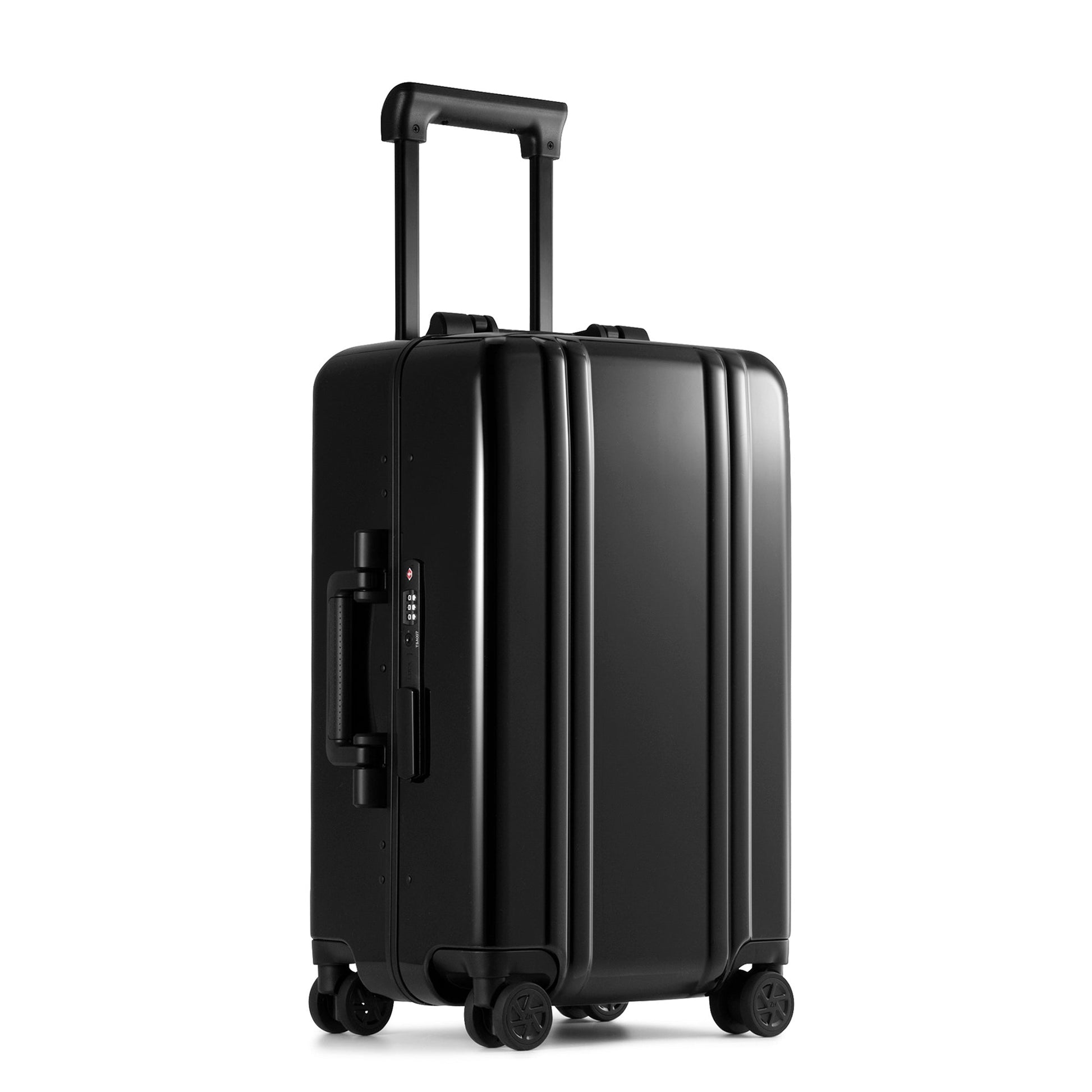 BLACK - Classic Lightweight F Carry-On Luggage 32L, angled front view