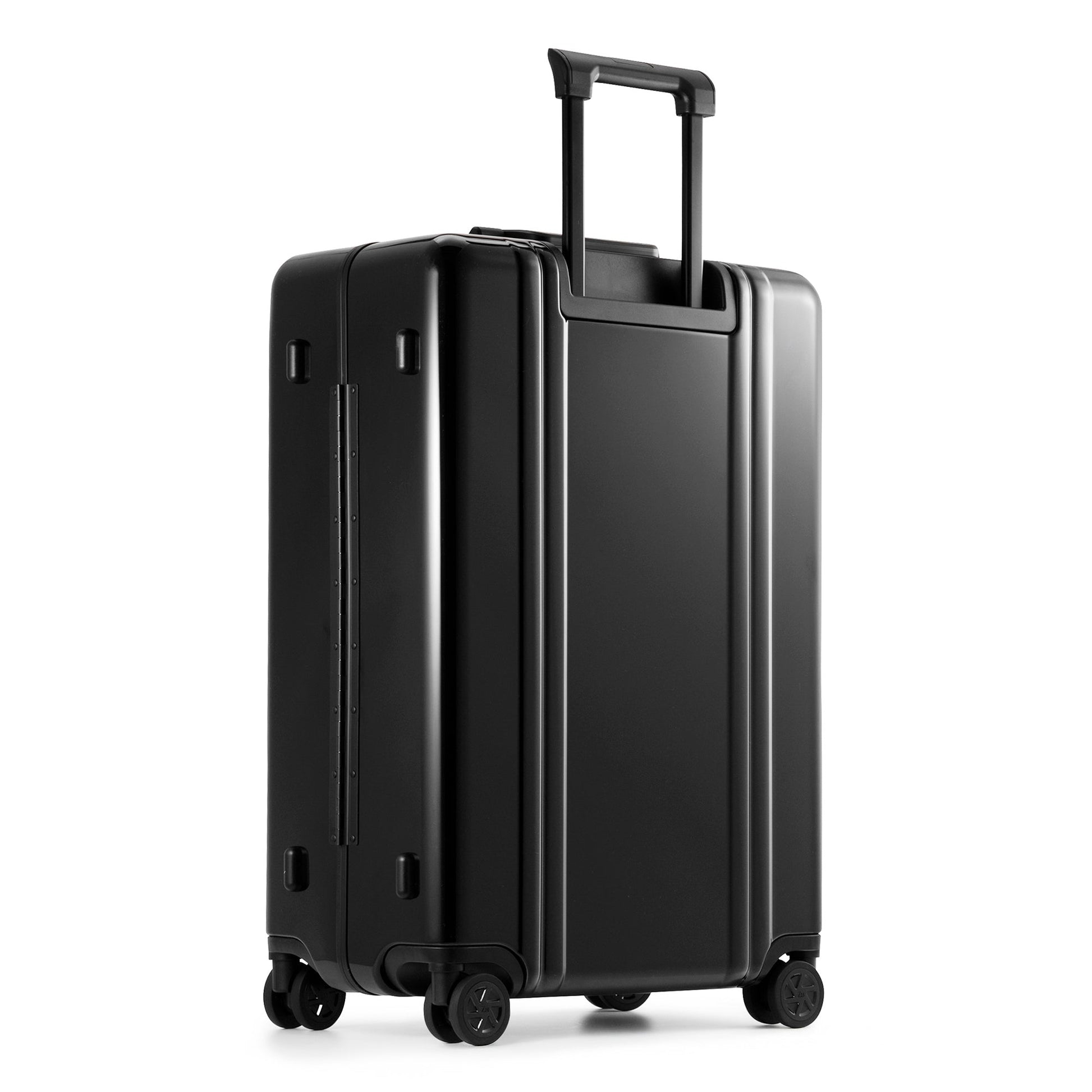BLACK - Classic Lightweight F Large Checked Luggage 72L, side view