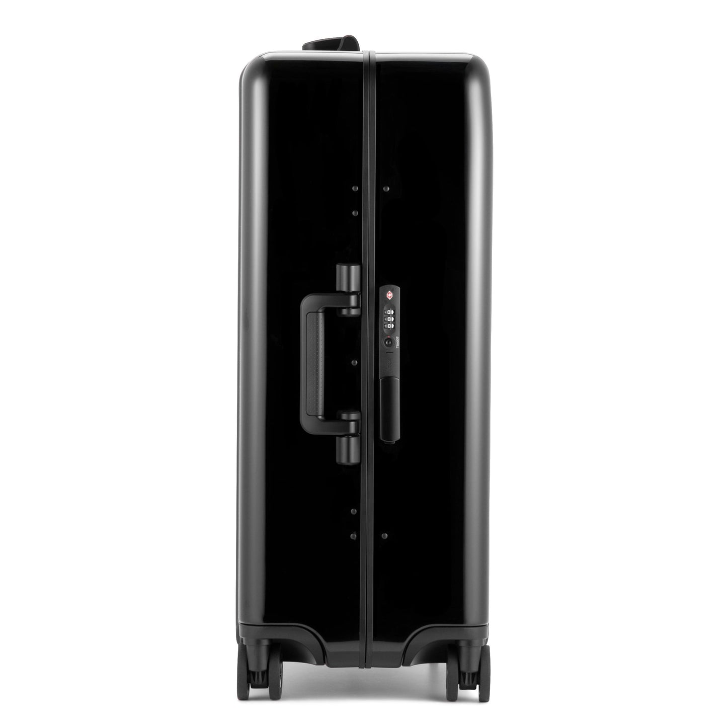 BLACK - Classic Lightweight F Large Checked Luggage 72L, interior view
