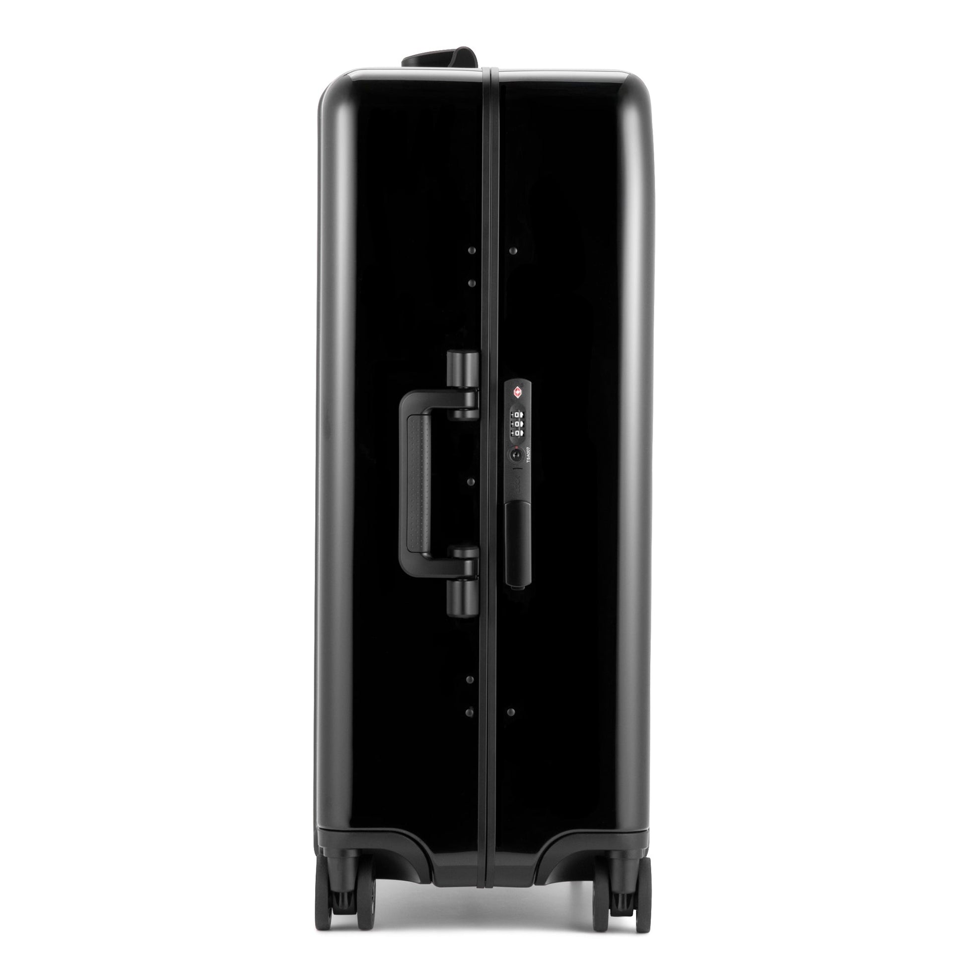 BLACK - Classic Lightweight F Large Checked Luggage 72L, interior view