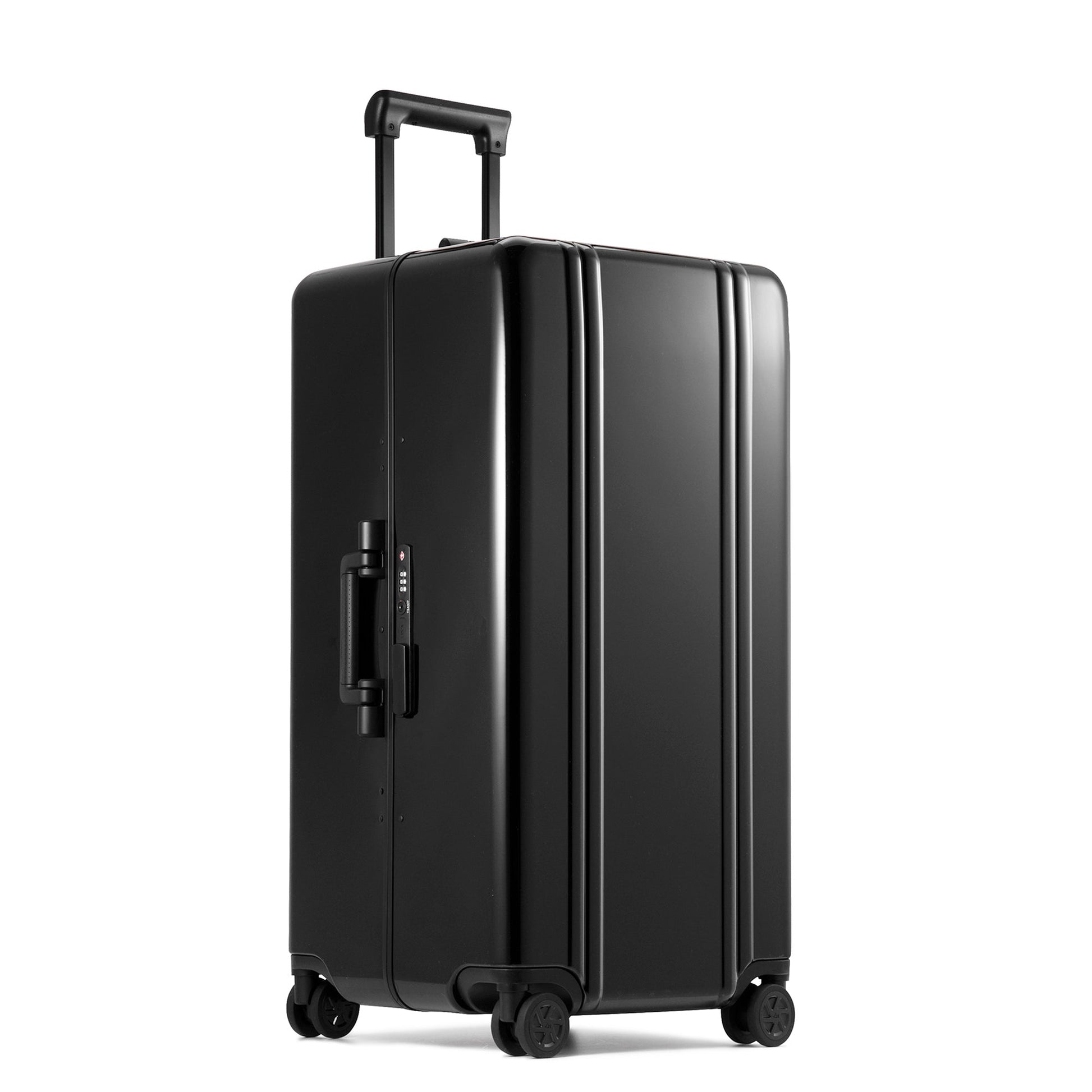 BLACK - Classic Lightweight F Portable Trunk 99L, angled front view