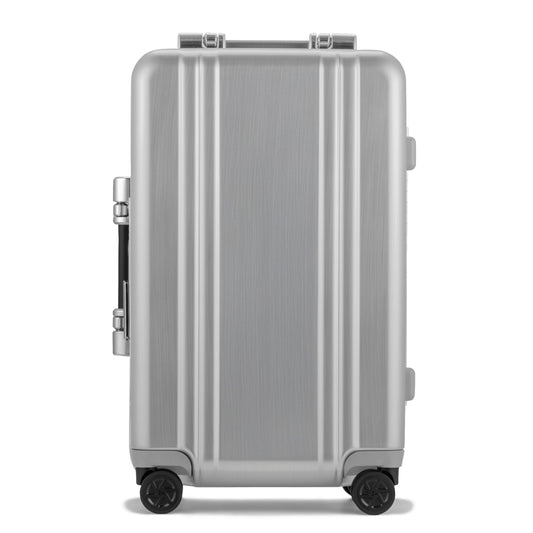 BRUSHED SILVER - Classic Lightweight F Carry-On Luggage 32L, front view