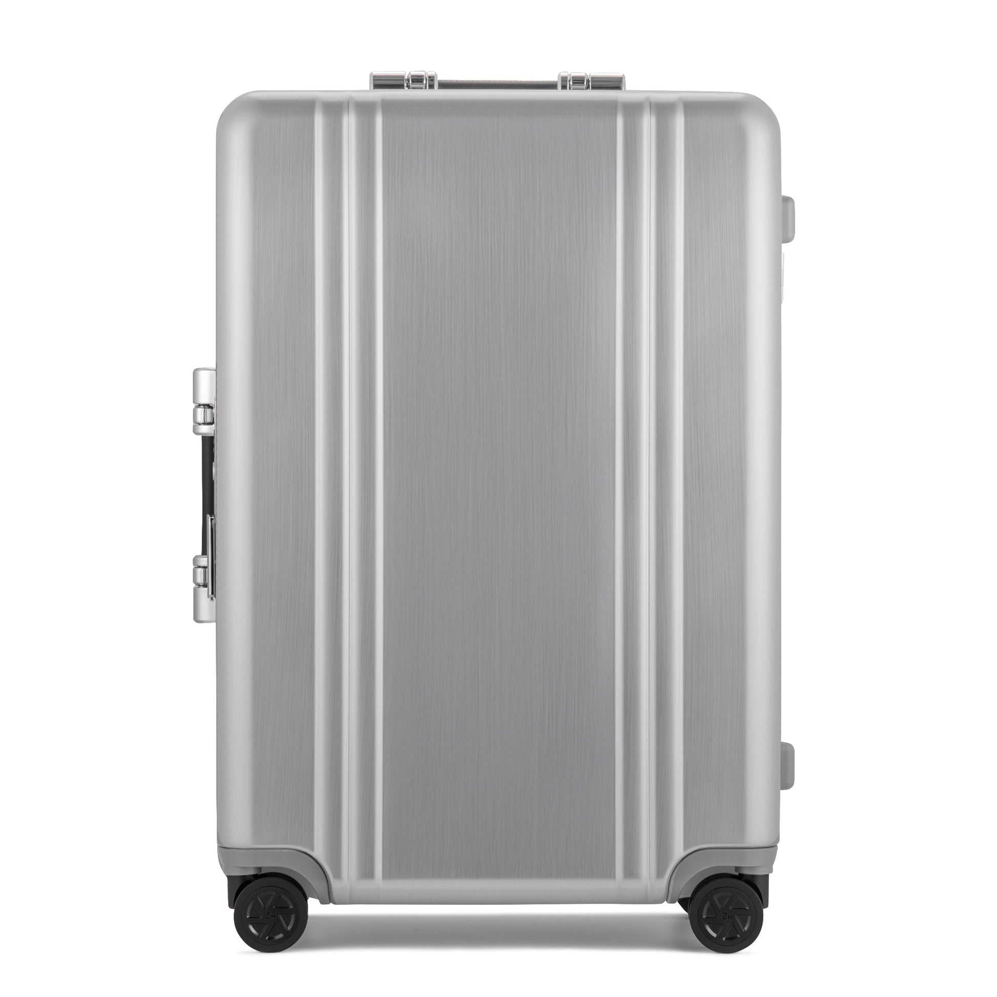 BRUSHED SILVER - Classic Lightweight F Large Checked Luggage 72L, front view