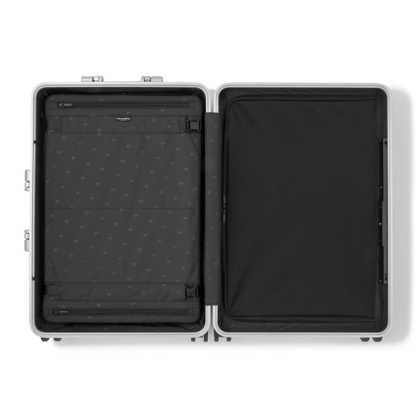 BRUSHED SILVER - Classic Lightweight F Large Checked Luggage 72L, handle detail
