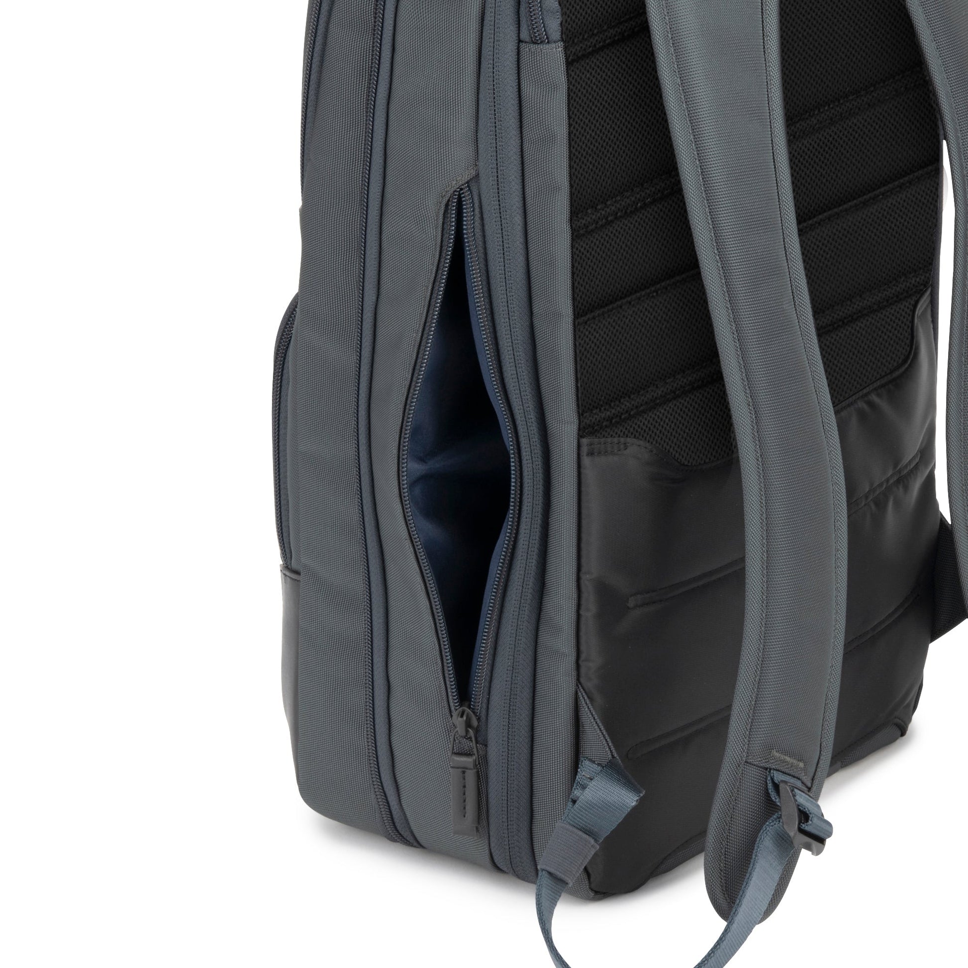 Blue Gray - Side Zippered Pocket