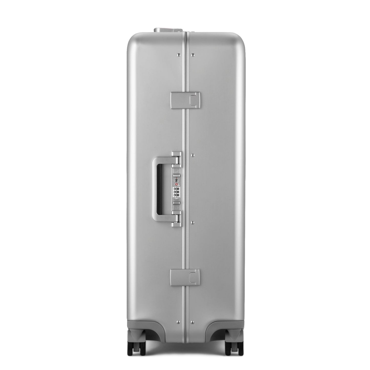 SILVER - Side View Heritage Line 88L Large Check-in Luggage