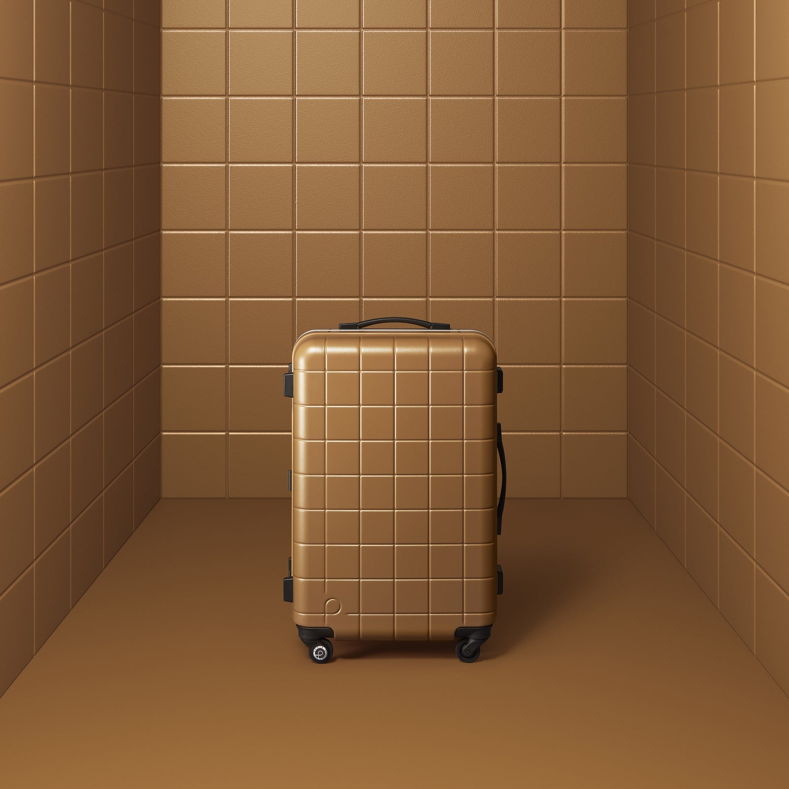 PROTECA Checker Frame Large Checked Luggage 98L Made in Japan