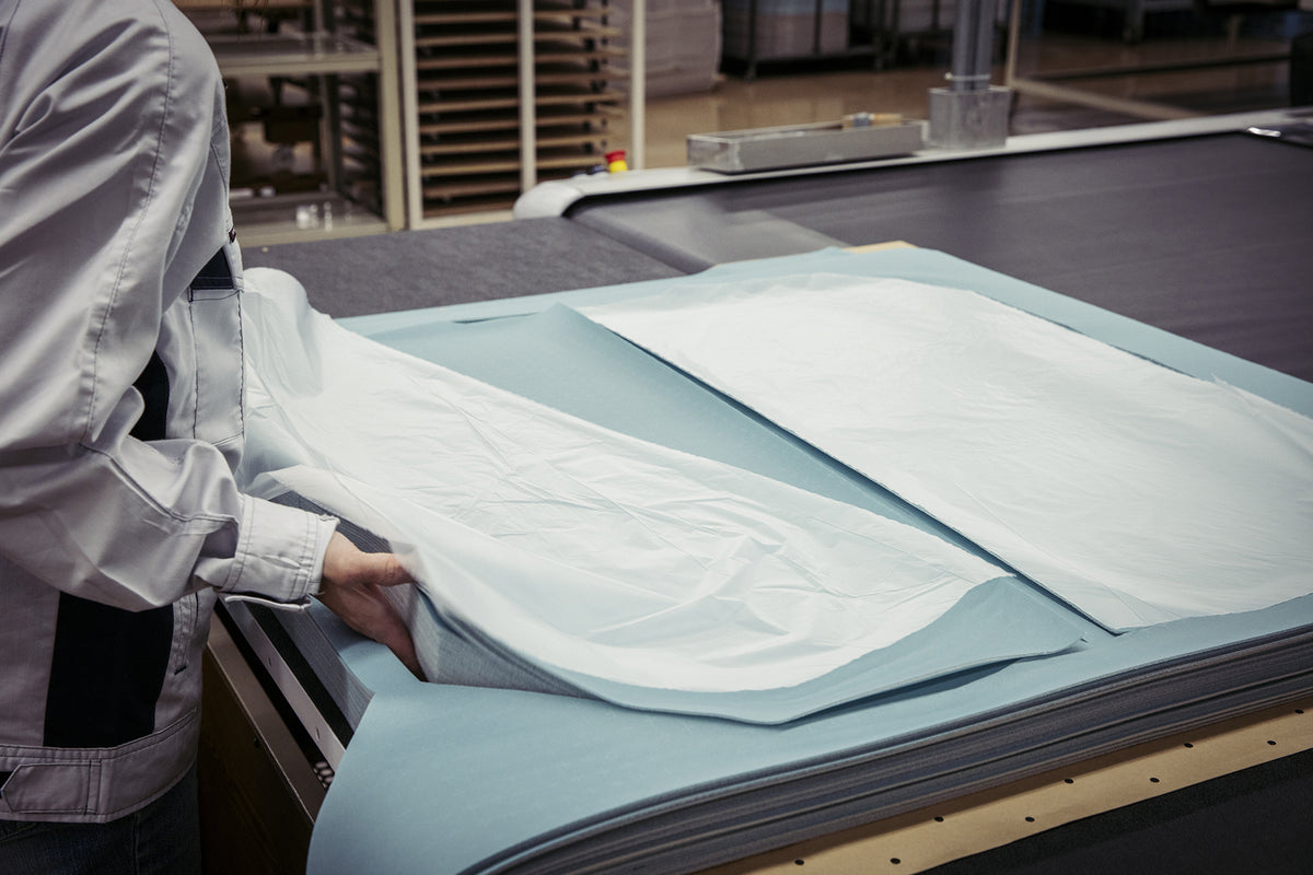 Material preparation process for PROTECA suitcase production